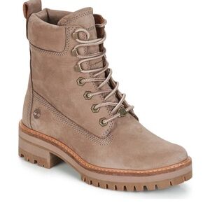 Timberland Women's Lace-Up Taupe Boots